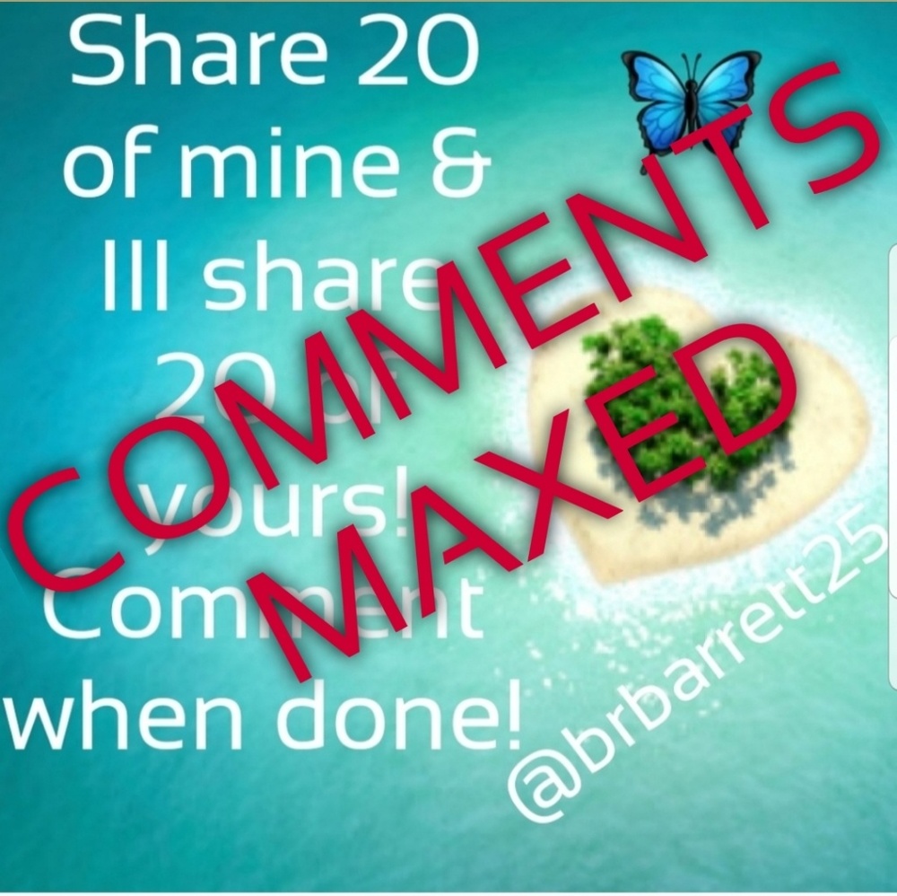🏝LIKE 🆕️ LISTING‼ COMMENTS MAXED🏖